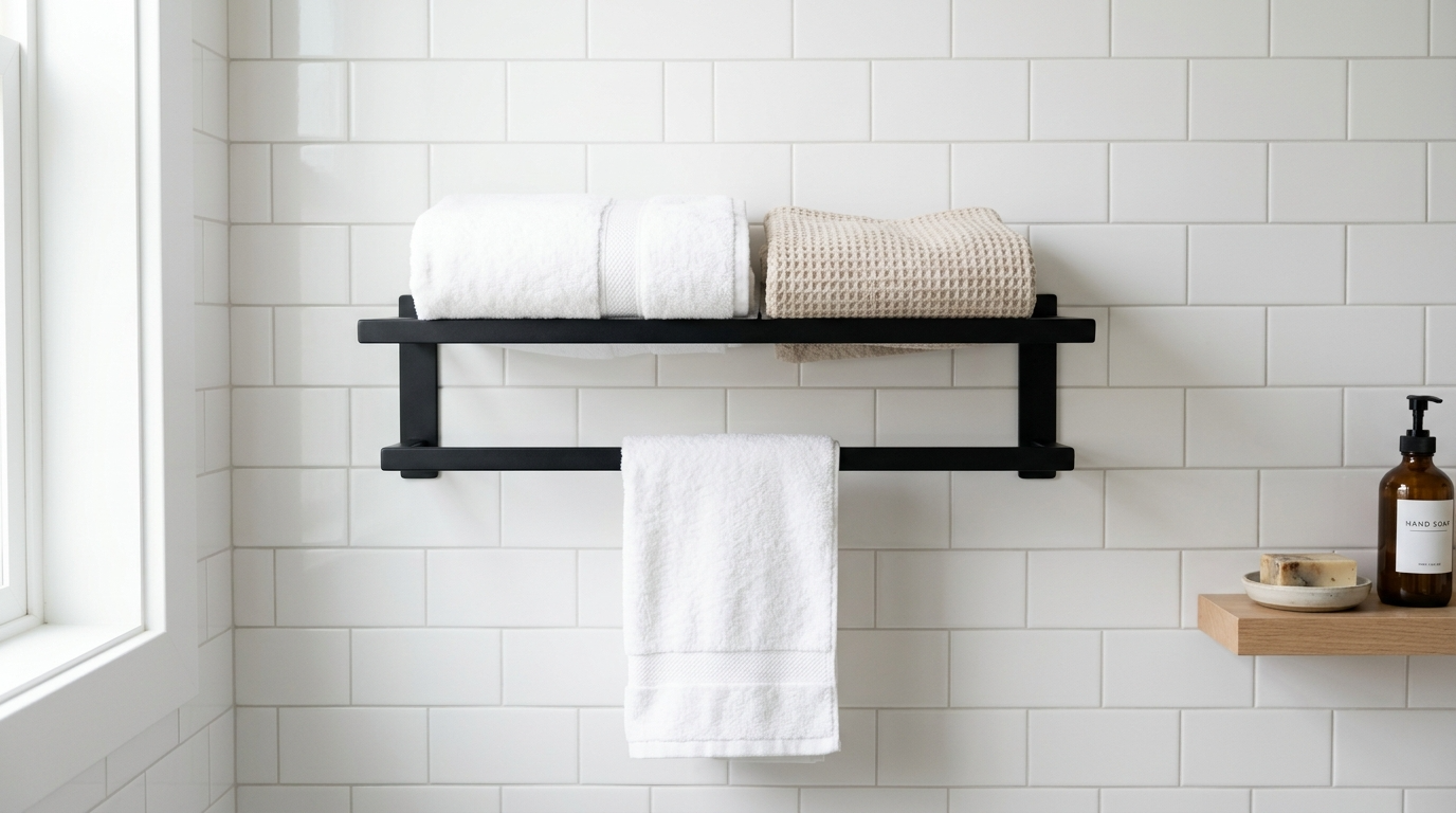 13 Clever Bathroom Towel Rack Ideas for Organized Style